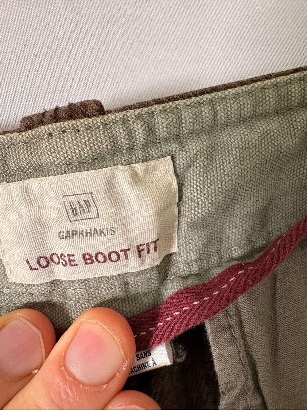 GAP Men's Brown Wide-Leg Casual Pants - Picture 2 of 5